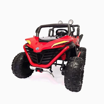 KIDSVIP Licensed Sport MX 2x12V 4x4 Poussette UTV 2 places pour enfants - Rouge - Édition anglaise