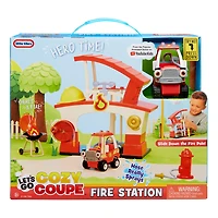 Let's Go Cozy Coupe Fire Station Playset