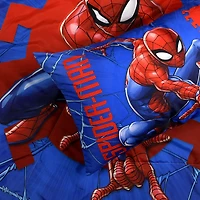 Ensemble de literie 2 Articles Spiderman pour Enfant, comprenant une Couette et une Taie d'Oreiller