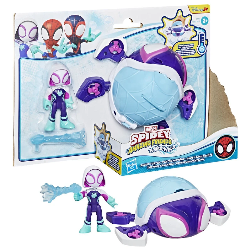 Marvel Spidey et ses Amis Extraordinaires Water-Webs Tortue fantôme, sous-marin jouet