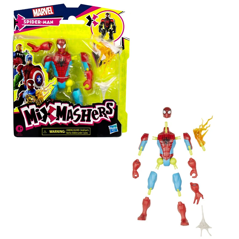 MixMashers Marvel Spider-Man Mix-And-Match Action Figure & Accessories