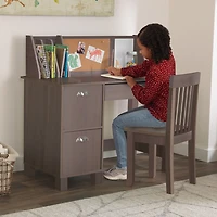 Bureau avec chaise - Gris cendré