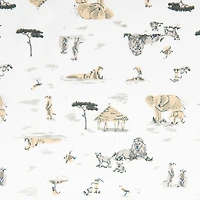 Perlimpinpin-Drap contour en coton-Safari