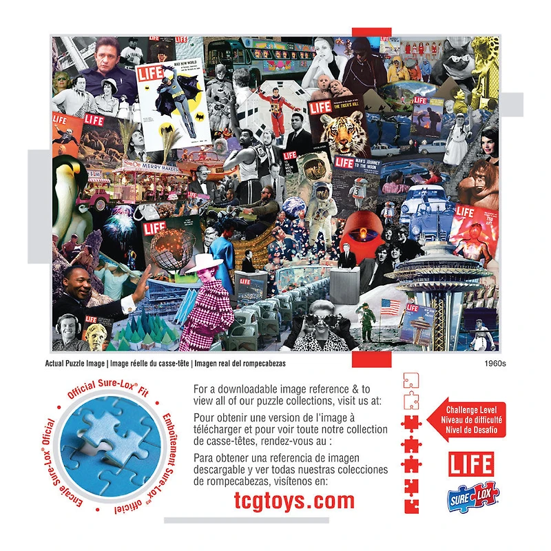 SURE-LOX - LIFE 1000 piece Puzzle - The 1960's