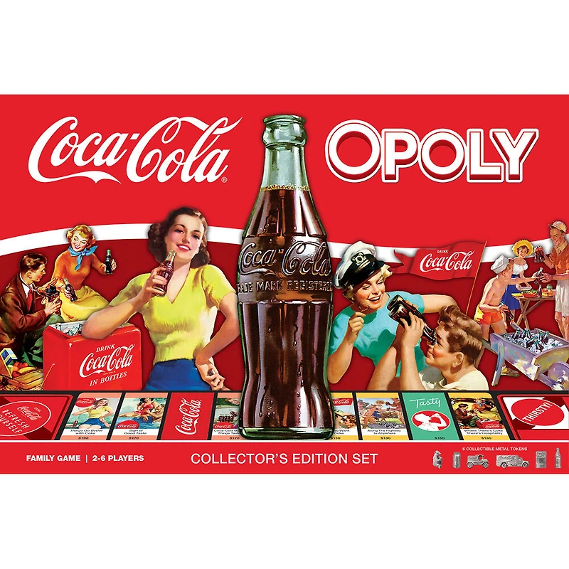 Masterpieces Puzzle Company Coca-Cola Opoly jeu de plateau - Édition anglaise