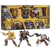 Transformers: Rise of the Beasts Buzzworthy Bumblebee Jungle Mission, Pack de 3 figurines de 12,5 cm - Notre exclusivité