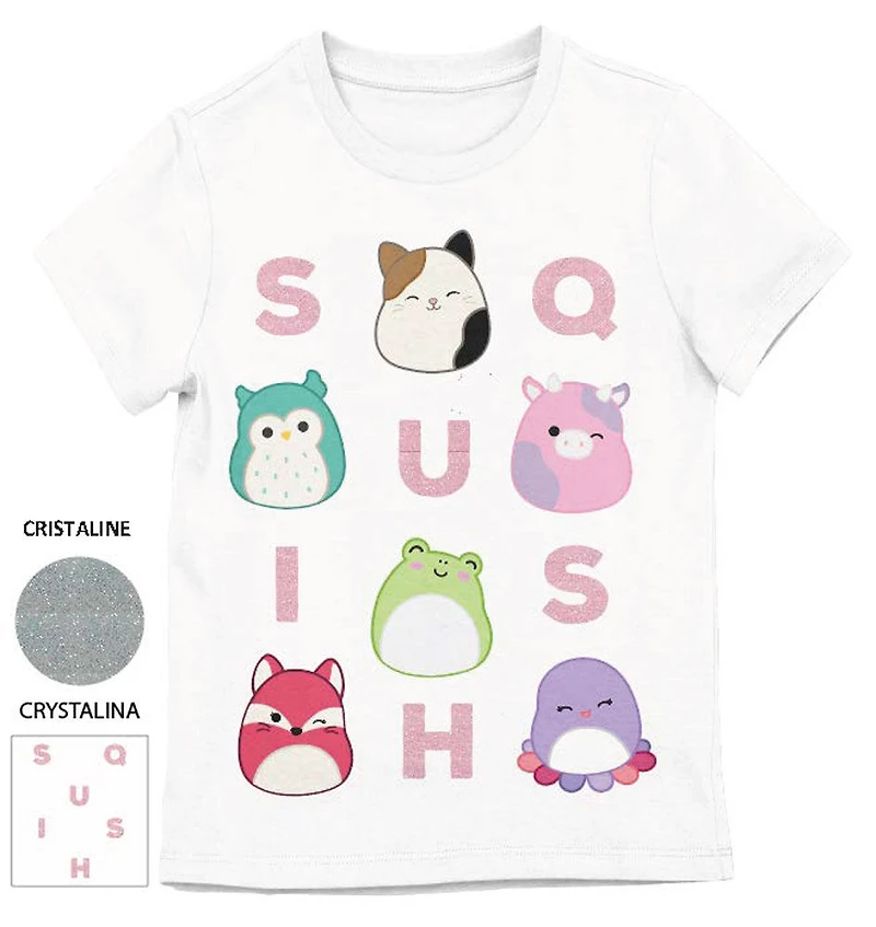 Squishmallows Squish Characters Chemise Blanc