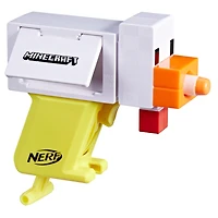 Nerf Microshots Minecraft, blaster Chicken, inclut 2 fléchettes en mousse Nerf Elite