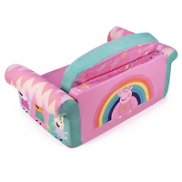 Mobilier Marshmallow - Canapé dépliable en mousse 2-en-1 pour enfants - Peppa Pig