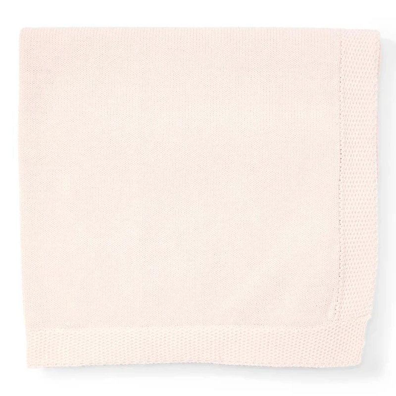 Baby Mode Signature rose Tricot Couverture avec bordure