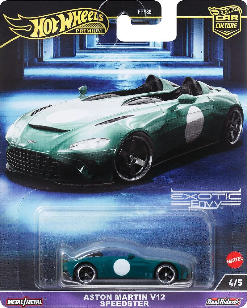 Hot Wheels Premium Car Culture Exotic Envy Aston Martin V12 Speedster 1:64 Scale Collectible Vehicle