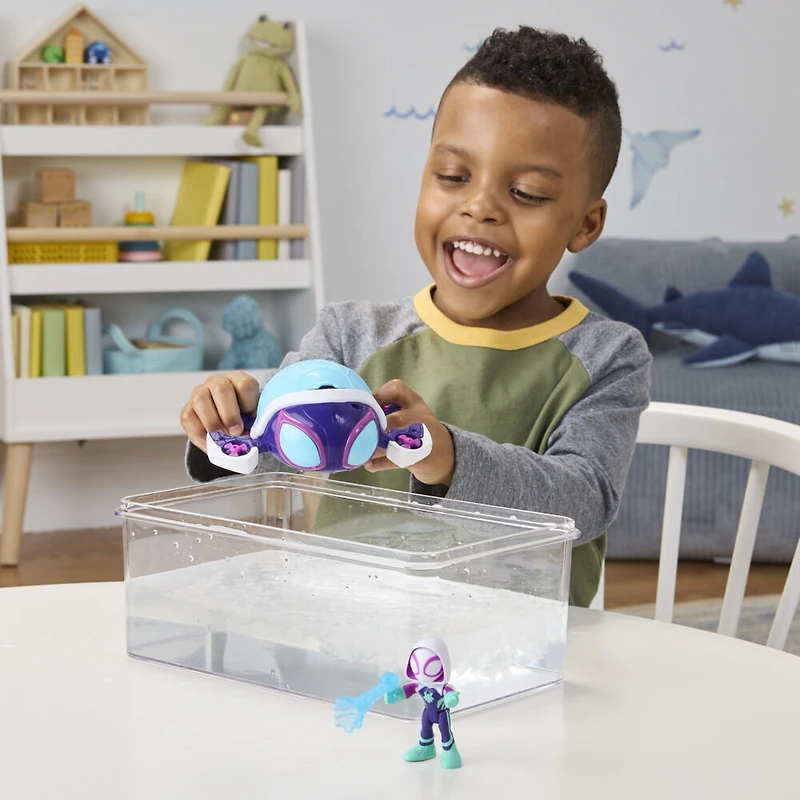 Marvel Spidey et ses Amis Extraordinaires Water-Webs Tortue fantôme, sous-marin jouet