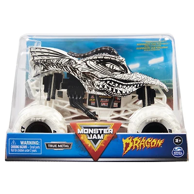 Monster Jam, Monster truck Dragon officiel, véhicule en métal moulé à collectionner