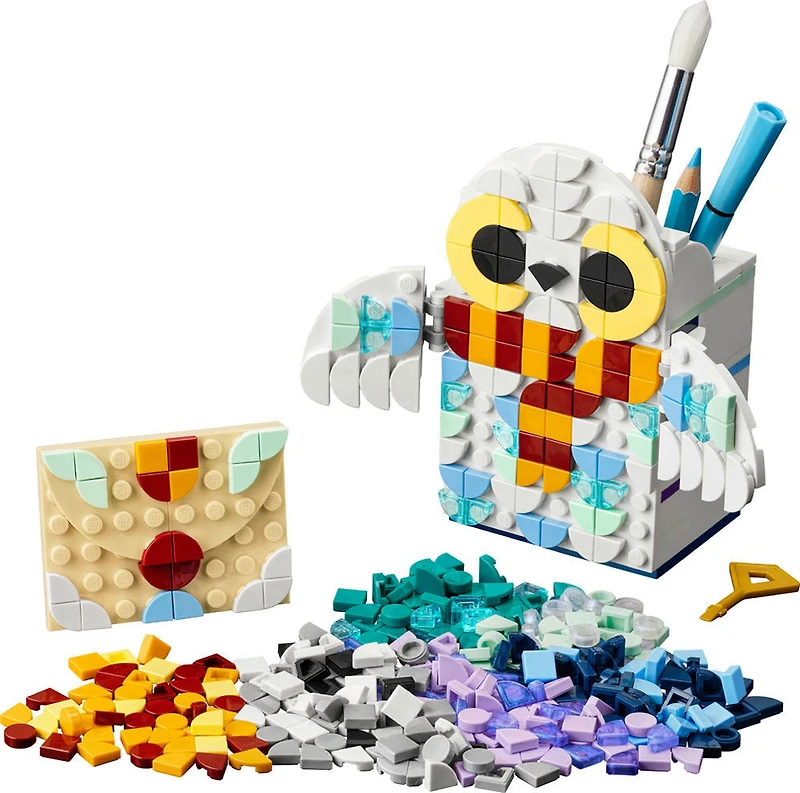 LEGO DOTS Hedwig Pencil Holder 41809 DIY Craft Kit (518 Pieces)