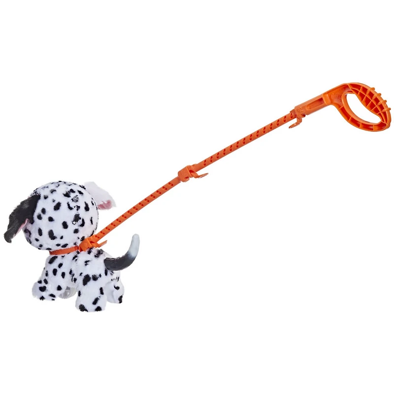 furReal Poopalots Grands pas Dalmatien, peluche interactive avec 9 croquettes