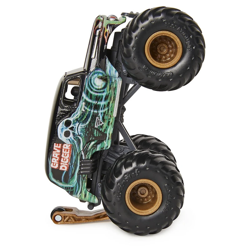 Monster Jam, Official Grave Digger Monster Truck, Die-Cast Vehicle, Retro Rebels Series