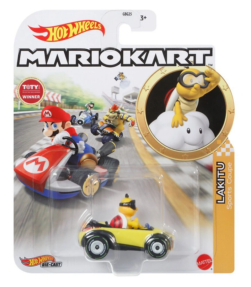 Hot Wheels - Véhicule Mario Kart - Lakitu
