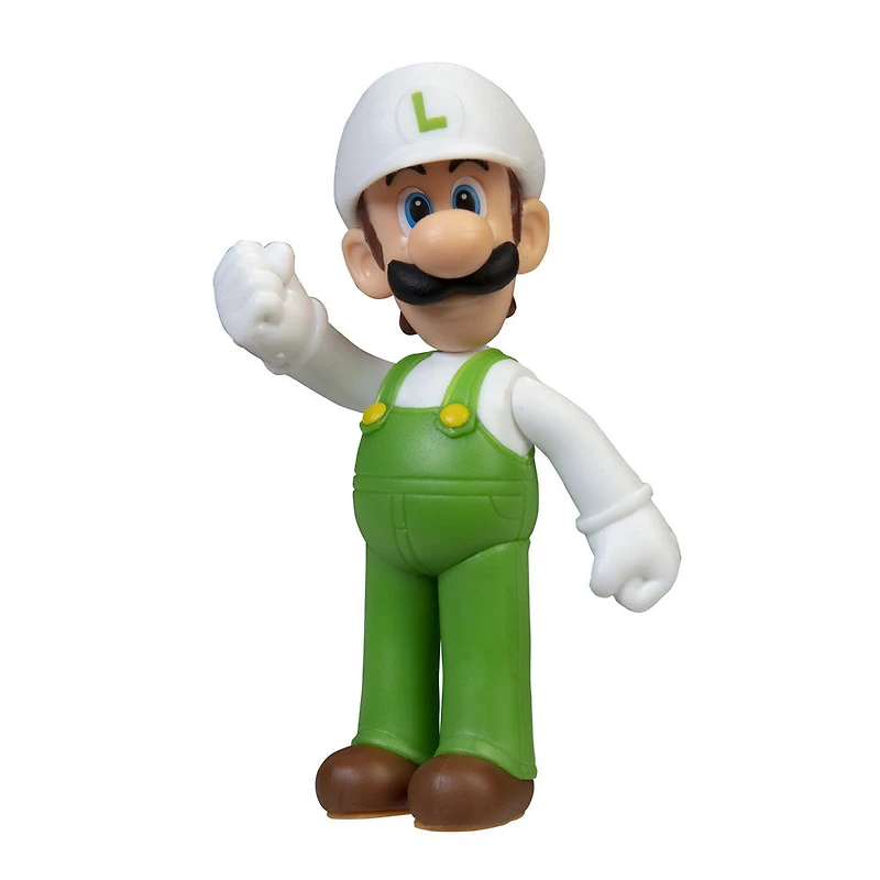 Assor. de figures Nintendo Mario 2,5 pouces - Luigi de feu debout (redeco)