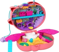 Polly Pocket - Avec Shani - Sac à main Chat à câliner, 2 micro-poupées