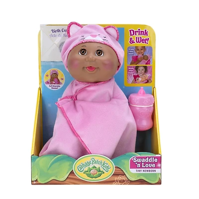 Poupée Bout d'chou Petit nouveau-né de luxe (emmailloter et aimer), Afro-Américaine