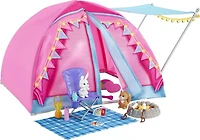 Barbie It Takes Two Camping Playset with Tent, 2 Barbie Dolls and Accessories