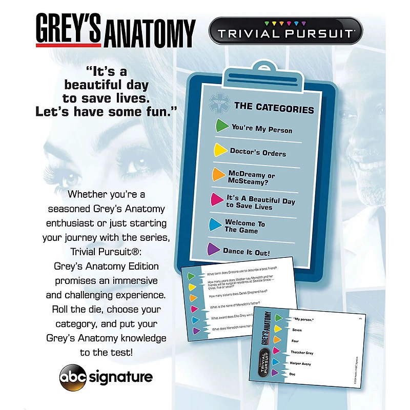 USAopoly TRIVIAL PURSUIT: Grey's Anatomy - Édition anglaise
