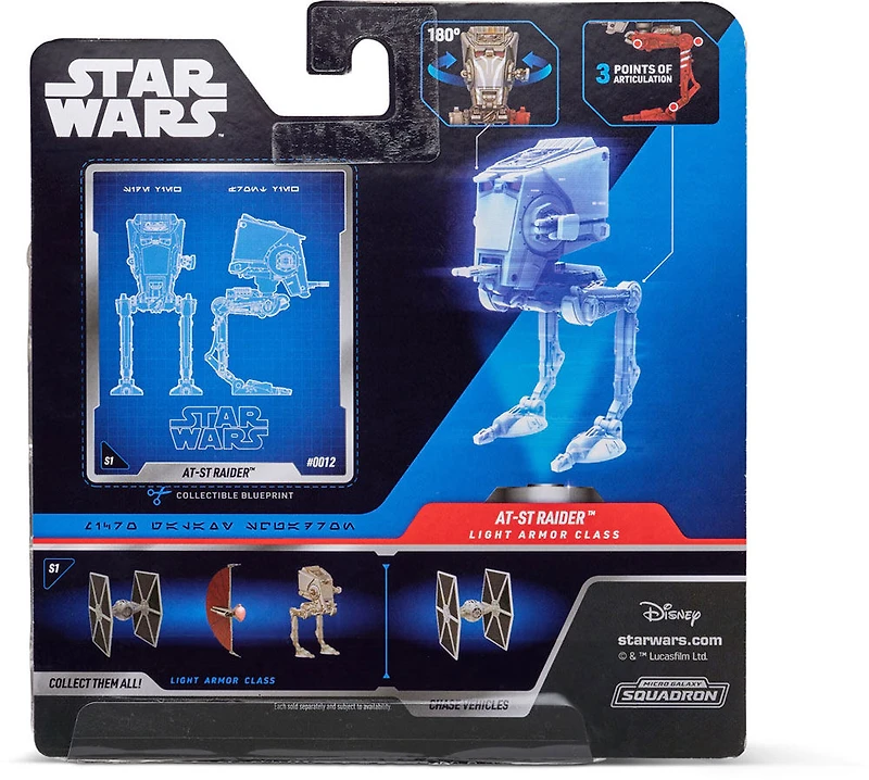 Escadron Micro Galaxie de Star Wars - Classe blindage léger - Raider AT-ST