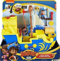 Fisher-Price- Nickelodeon - Santiago of the Seas - Bateau pirate El Bravo Lumières et Sons - Édition anglaise