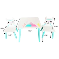 Lama Table d'Activité avec 2 Chaises