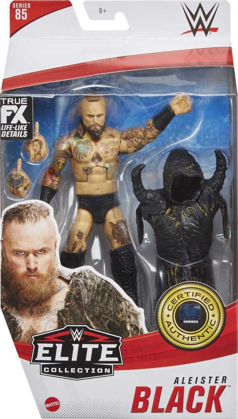 WWE - Figurine Élite 15 cm Aleister Black, articulée, à collectionner