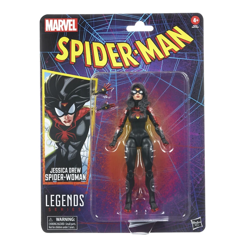 Hasbro Marvel Legends Series, Jessica Drew Spider-Woman, figurine de collection Spider-Man Legends de 15 cm