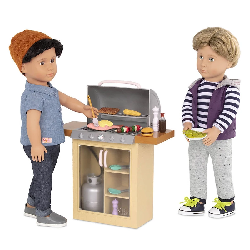 Ensemble Barbecue et aliments-jouets pour poupée 46 cm, Backyard Grill, Our Generation