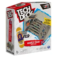 Tech Deck, Build-A-Park World Tour, South Bank, Ramp Set with Signature Fingerboard - English Edition