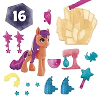 My Little Pony : Marquons les esprits, Sunny Starscout Magie des marques de beauté, poney de 7,5 cm avec accessoires surprises