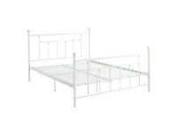 Lit en métal manila - grand, blanc DHP