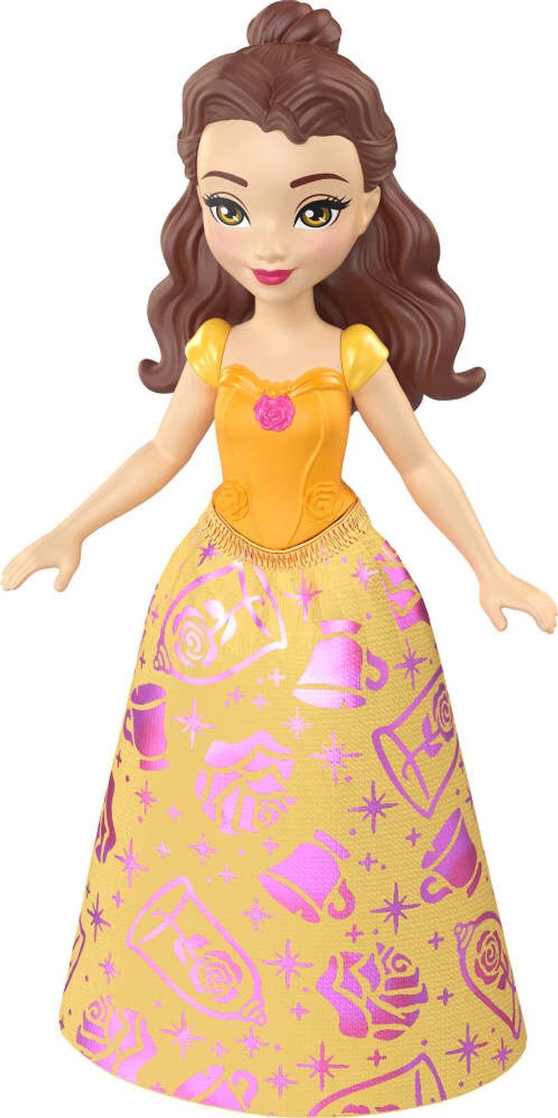 Princesses Disney Base Petite poupée Belle, tenue brillante