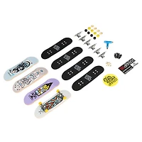 Tech Deck, Coffret de 4 fingerboards Ultra DLX Fingerboard, Darkroom Skateboards, Mini-skateboards à collectionner et personnaliser