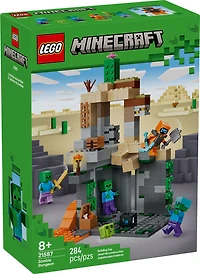 LEGO Minecraft Le Donjon aux Zombies - Jouet de Construction de Jeu de Simulation, Ensemble de Jeu pour Enfants de 8 Ans et Plus - 21587