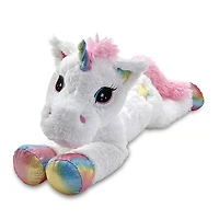 Peluche licorne de 80 cm de Snuggle Buddies Lying Large Dreamy Friend