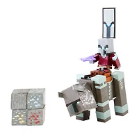 Minecraft - Dungeons - Figurines - Ravageur et Capitaine d'Invasion