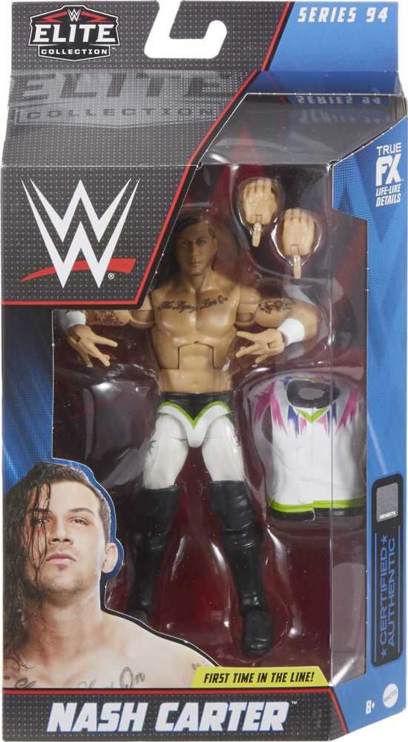WWE - Collection Elite - Figurine articulée - Nash Carter