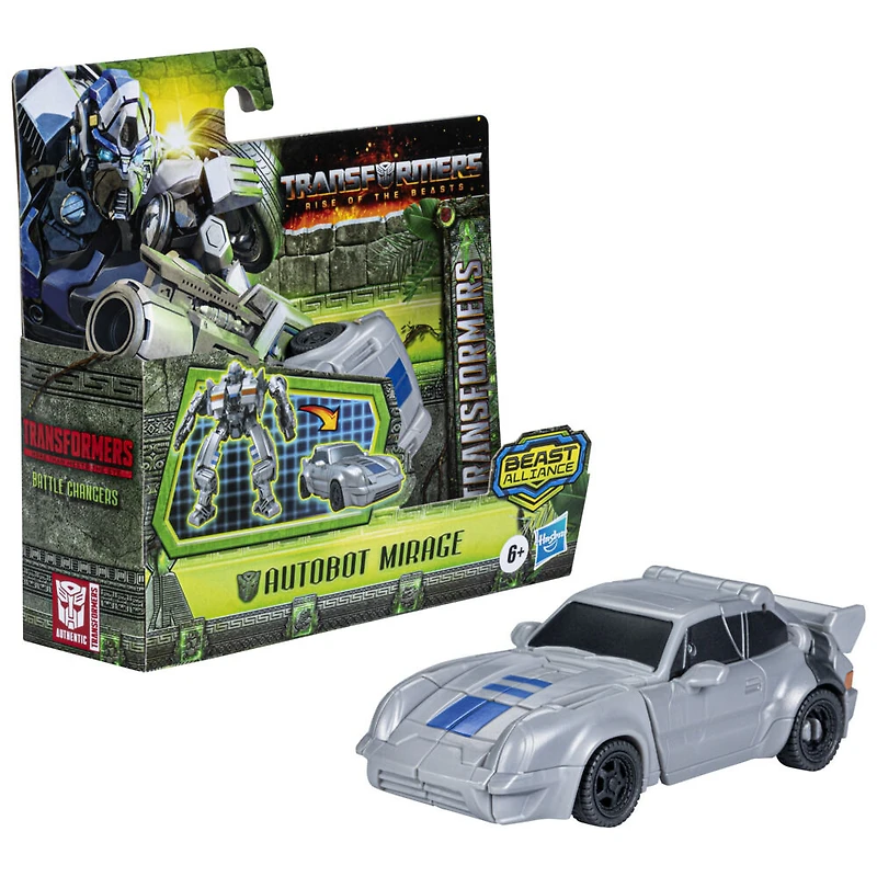 Transformers: Rise of the Beasts, Beast Alliance, figurine Battle Changers Autobot Mirage de 11 cm, à partir de 6 ans