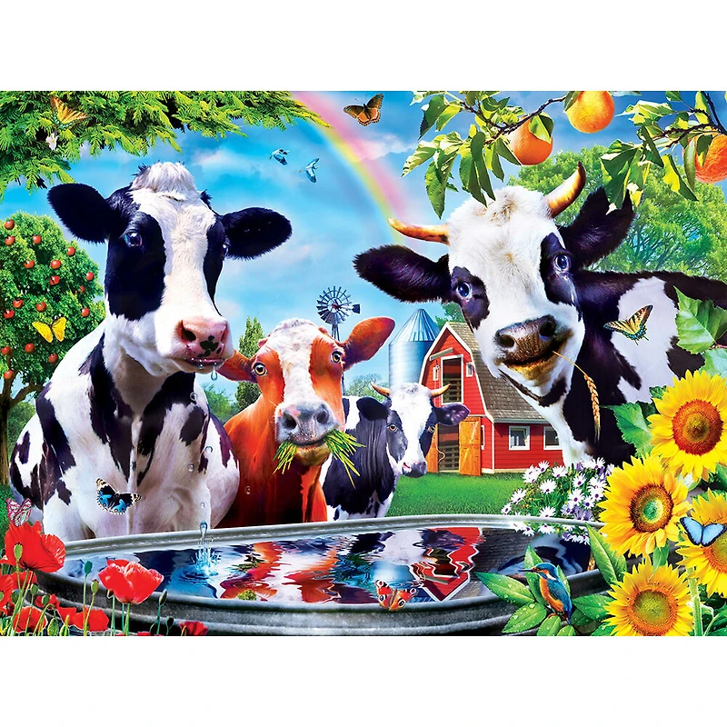 Masterpieces Puzzle Company Green Acres - Moo Love 300 Piece Puzzle - English Edition
