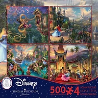 Ceaco Thomas Kinkade Disney 4 en 1 puzzle multipack