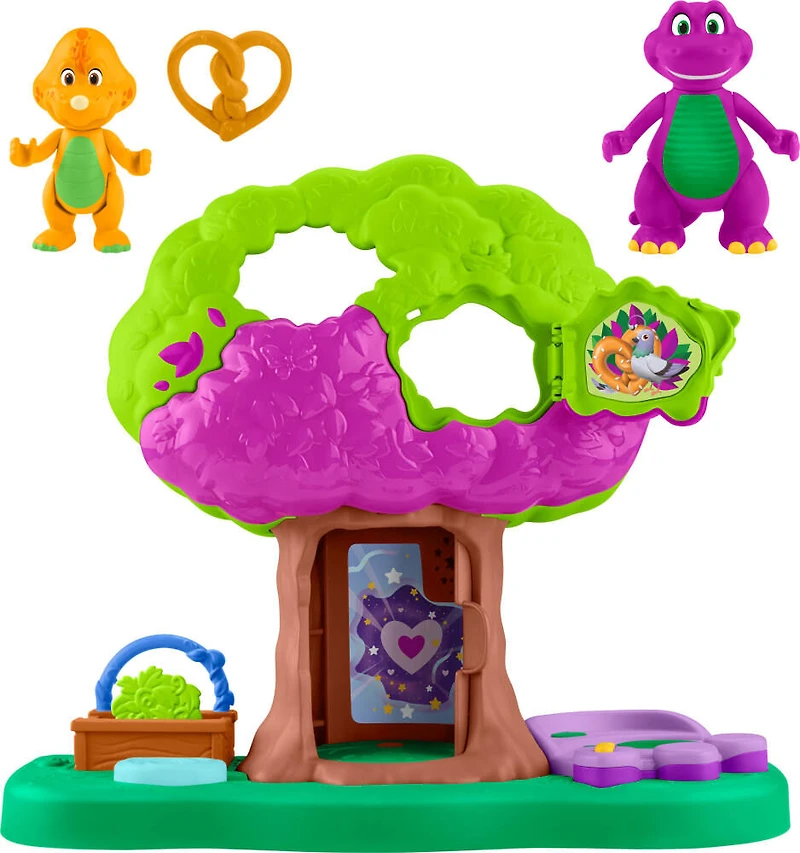 Fisher-Price Barney's World Coffret de jeu Cabane Sons et Lumières