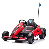 KidsVip 24V Furious Drifting Go Kart - Rouge - Édition anglaise