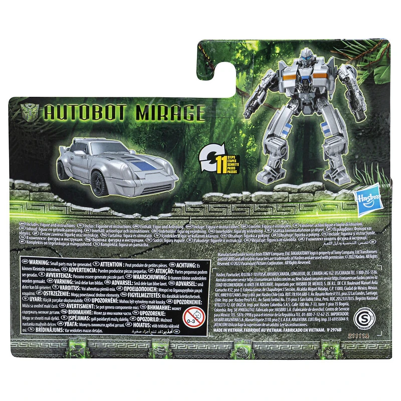 Transformers: Rise of the Beasts, Beast Alliance, figurine Battle Changers Autobot Mirage de 11 cm, à partir de 6 ans