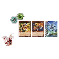 Bakugan Evolutions, Dragonoid (Diamond Elemental Rare), Bakugan True Metal Platinum Series, 2 BakuCores et carte Personnage