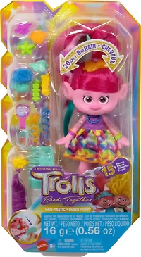 DreamWorks Trolls Band Together - Cheveux Pailletés - Reine Poppy