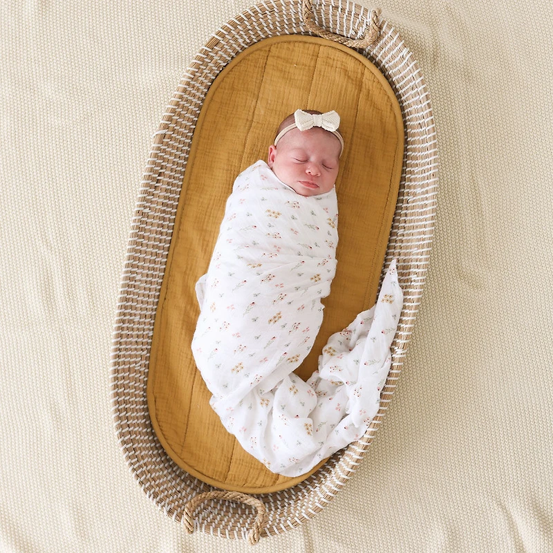 Lulujo - 2PK Langes en mousseline - Chaton + Fleur